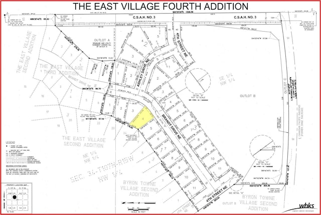 1806 Brandt Dr NE, Byron, MN 55920 - map of parcels