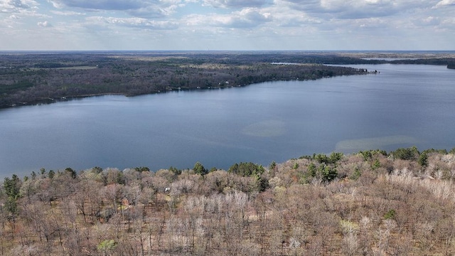 1196 Blackburn Rd, Scott Twp, WI 54801 - bird's eye view of a heavily wooded area and a large body of water