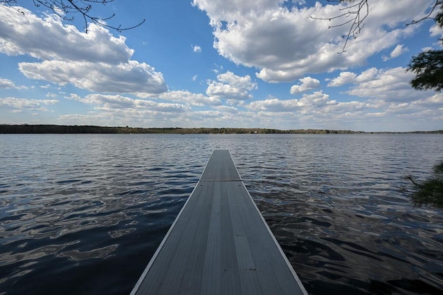 1196 Blackburn Rd, Scott Twp, WI 54801 - dock featuring a water view