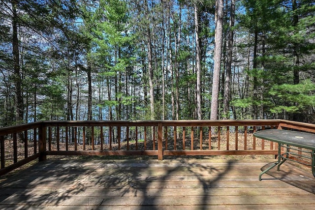 1196 Blackburn Rd, Scott Twp, WI 54801 - view of wooden terrace