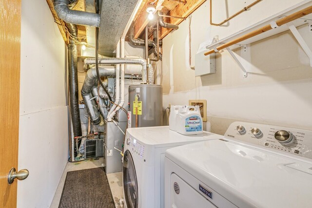 121 Yorkton Rdg, Little Canada, MN 55117 - laundry area with washing machine and clothes dryer and water heater