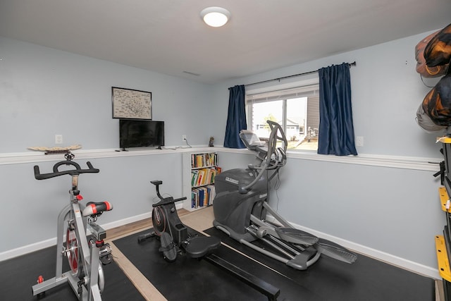 802 10th St NE, Kasson, MN 55944 - workout room with baseboards