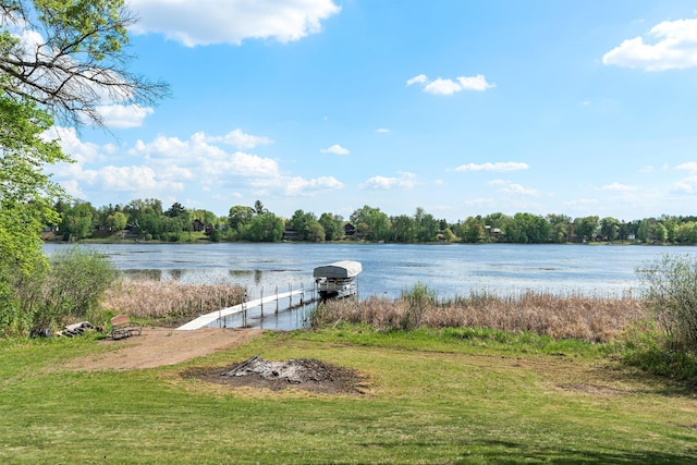 855 Elins Lake Rd SE, Cambridge, MN 55008 - dock featuring a water view