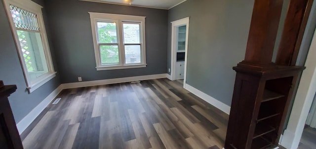 217 Flynn St, Redwood Falls, MN 56283 - unfurnished room featuring dark wood-style flooring and baseboards