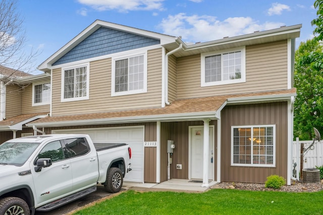 21113 Clydesdale Curv, Forest Lake, MN 55025 - townhome / multi-family property featuring an attached garage and central AC