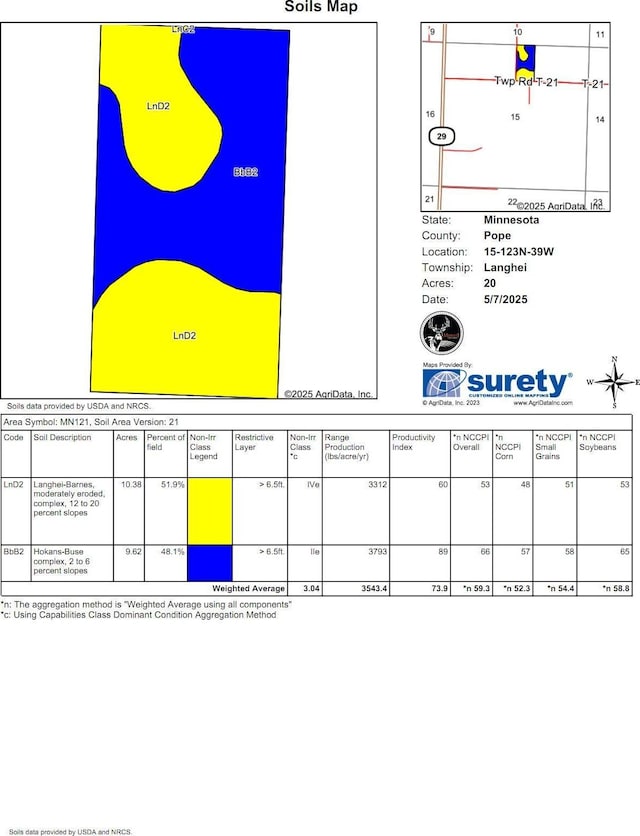 TBD 302nd St, Langhei Twp, MN 56381