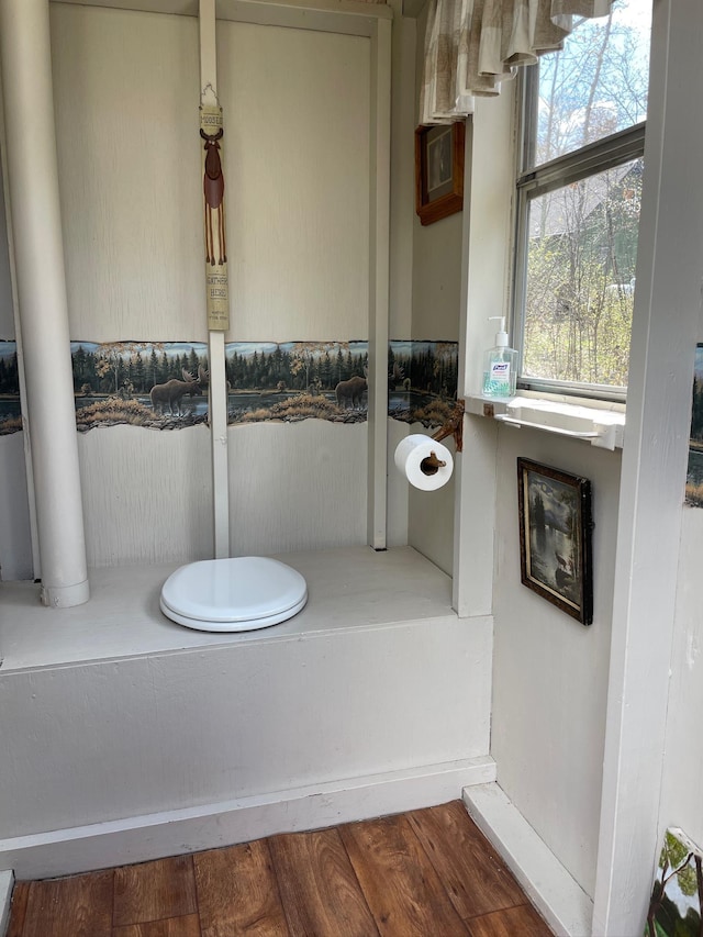 detailed view of wood finished floors