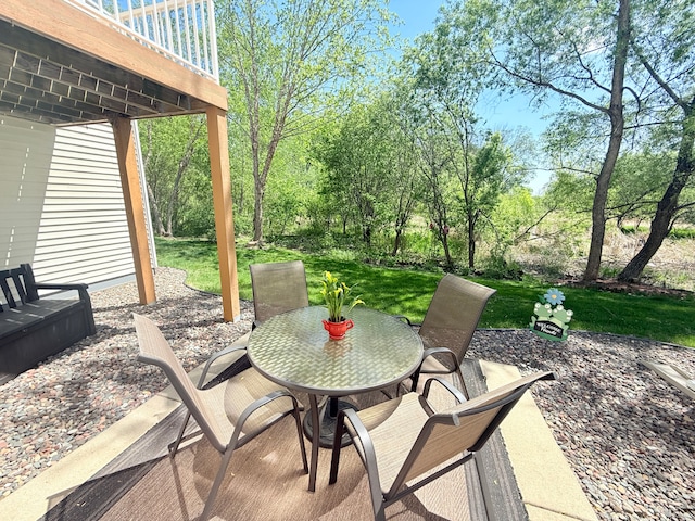 5173 Farnham Dr N, Hugo, MN 55038 - view of patio / terrace with outdoor dining space