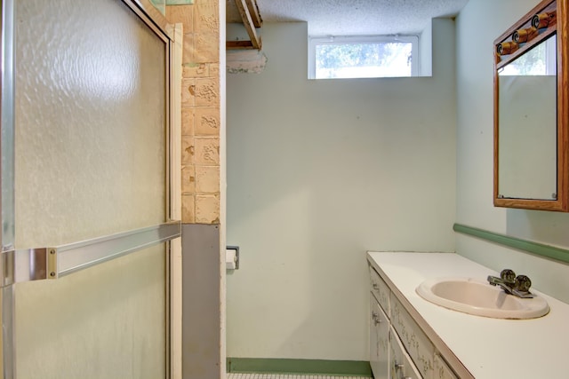 1286 Krattley Ln, North Hudson, WI 54016 - bathroom with vanity and an enclosed shower