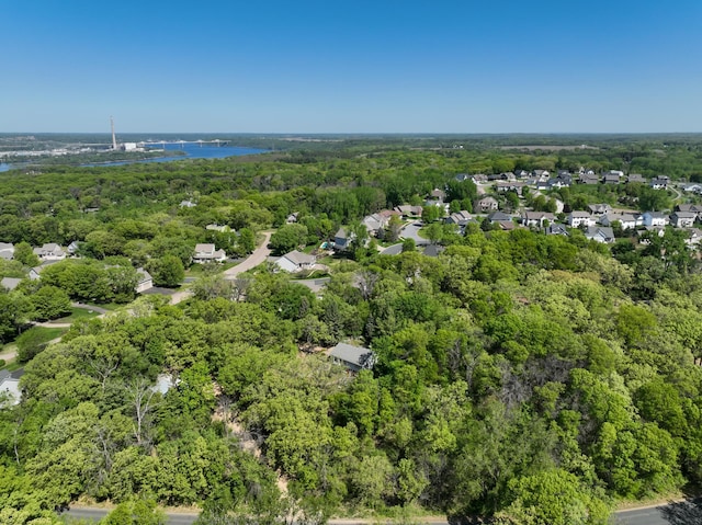 1286 Krattley Ln, North Hudson, WI 54016 - aerial view of property and surrounding area featuring a forest and a nearby body of water
