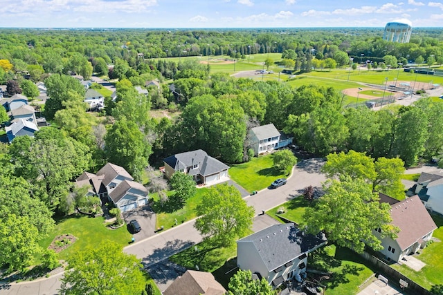 11600 43rd Ave N, Plymouth, MN 55442 - aerial perspective of suburban area with a forest