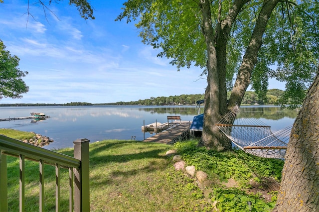 12177 Fremont Ln, Zimmerman, MN 55398 - dock area featuring a water view