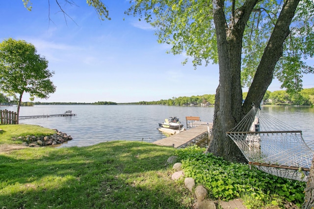 12177 Fremont Ln, Zimmerman, MN 55398 - dock area with a water view
