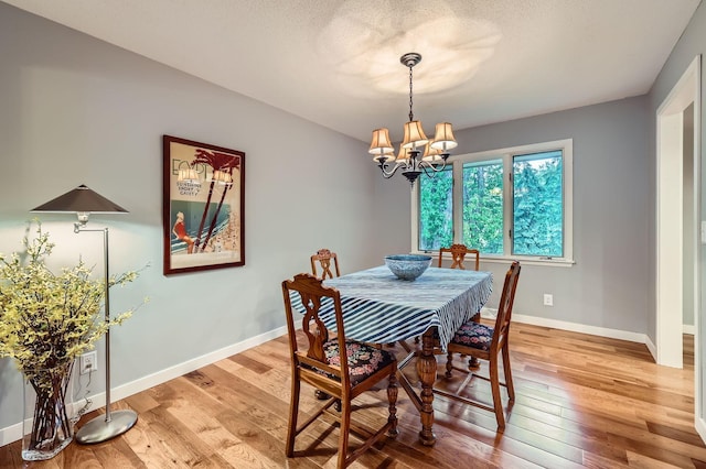 11476 65th Pl N, Maple Grove, MN 55369 - dining space featuring a chandelier, light wood-type flooring, and baseboards