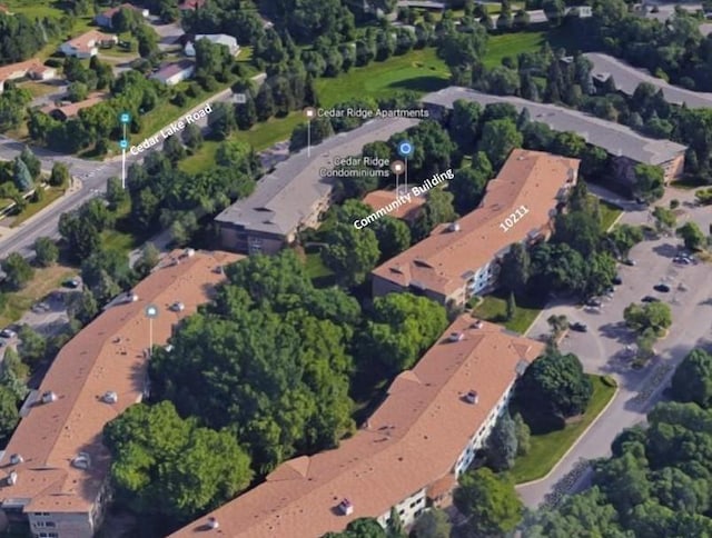 aerial view of property's location