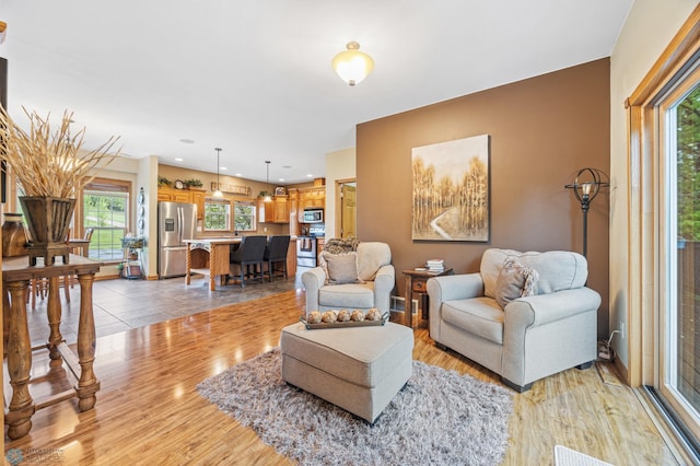 15350 Blackhawk Rd, Audubon, MN 56511 - living room with healthy amount of natural light and light wood-style flooring