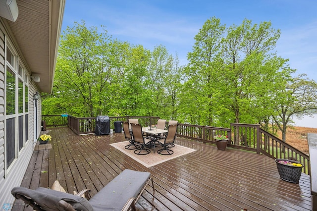 15350 Blackhawk Rd, Audubon, MN 56511 - deck with outdoor dining space