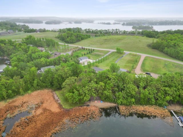15350 Blackhawk Rd, Audubon, MN 56511 - aerial overview of property's location featuring a large body of water, rural landscape, and a tree filled landscape