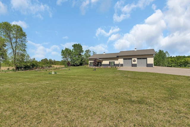 13936 County Road 7 NW, Clearwater Twp, MN 55320 - view of green lawn featuring driveway