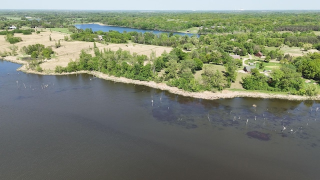 13936 County Road 7 NW, Clearwater Twp, MN 55320 - aerial view of property and surrounding area with a heavily wooded area and a large body of water