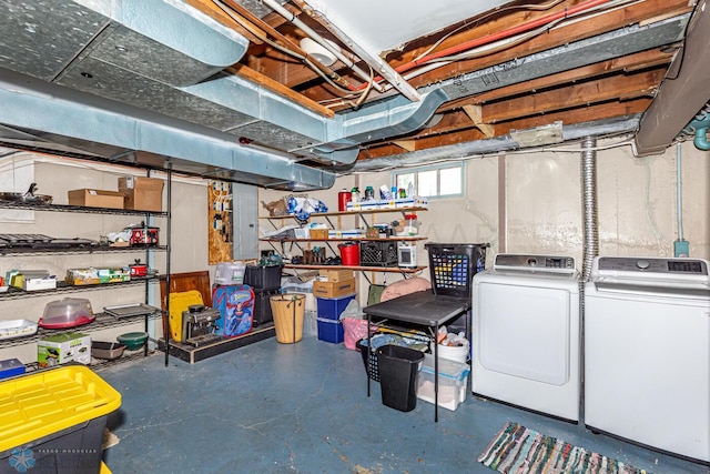 1538 10th St N, Fargo, ND 58102 - below grade area featuring independent washer and dryer
