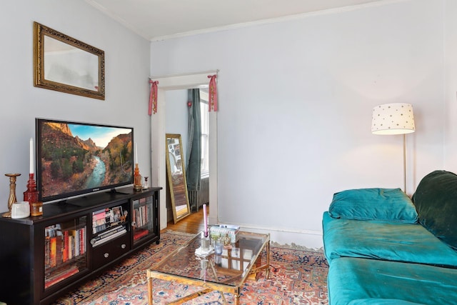 3205 Grand Ave S, Minneapolis, MN 55408 - living room with ornamental molding and wood finished floors