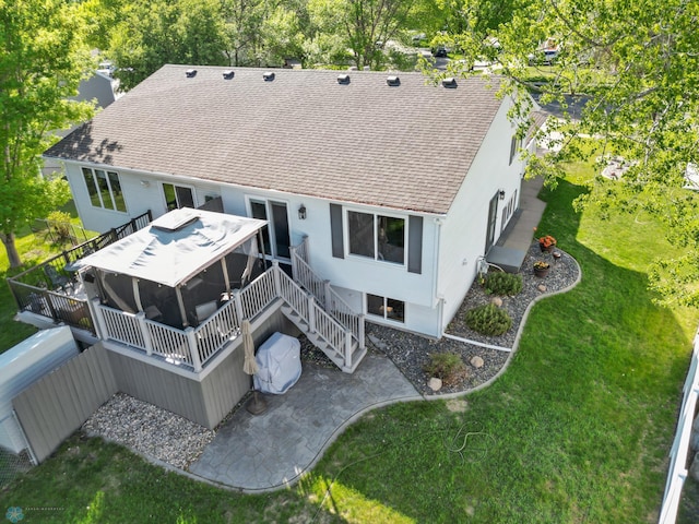 aerial view of property and surrounding area