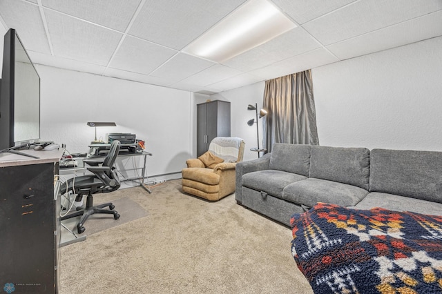 3105 Edgewood Dr N, Fargo, ND 58102 - carpeted home office featuring a drop ceiling