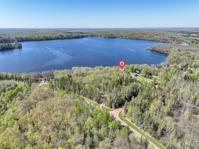 3818 Erickson Rd, Barnum, MN 55707 - drone / aerial view of a large body of water and a forest