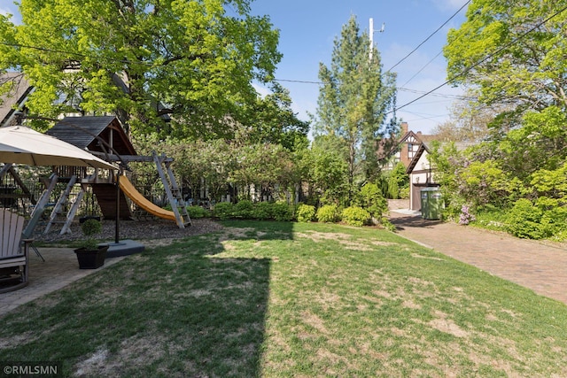 46 Crocus Pl, Saint Paul, MN 55102 - view of green lawn with a playground