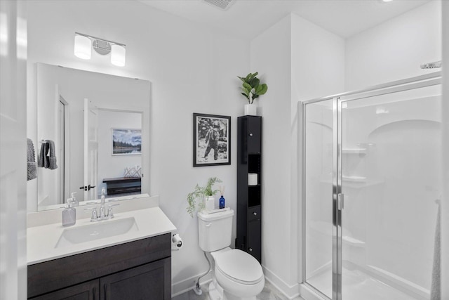 10082 Arrowwood Trl, Woodbury, MN 55129 - full bathroom with vanity and a stall shower