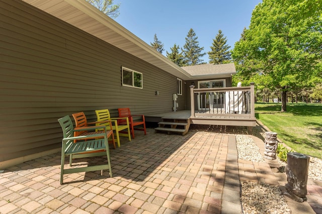 2510 Conifer Ave, Alexandria, MN 56308 - view of patio with a deck