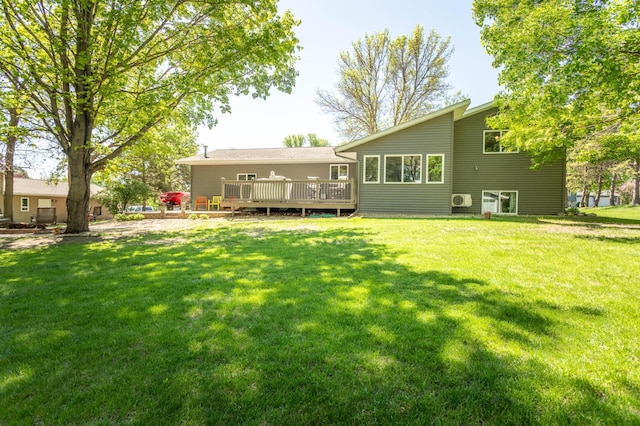 2510 Conifer Ave, Alexandria, MN 56308 - back of house with a deck and a lawn