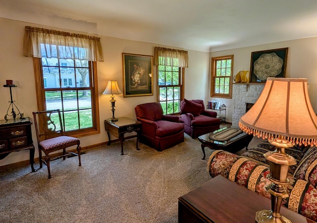617 9th St, Montevideo, MN 56265 - carpeted living area featuring baseboards