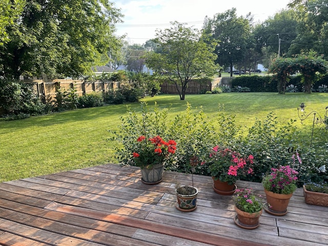 617 9th St, Montevideo, MN 56265 - view of yard with a wooden deck