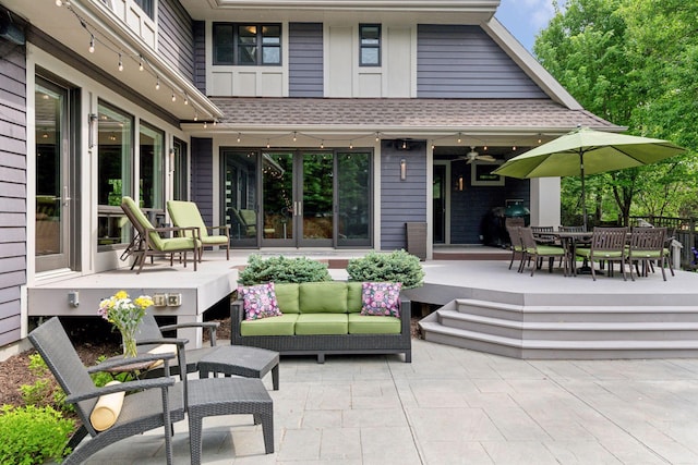 154 Babcock Ln, Wayzata, MN 55391 - view of patio featuring an outdoor hangout area