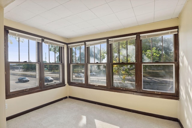 1264 Snelling Ave N, Saint Paul, MN 55108 - unfurnished sunroom featuring carpet floors, plenty of natural light, and baseboards
