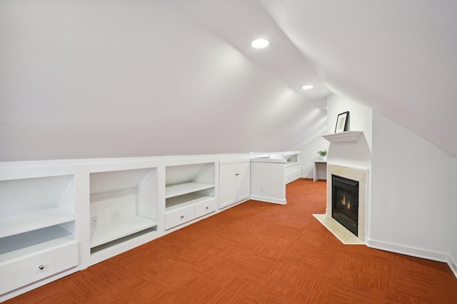 3937 Ewing Ave S, Minneapolis, MN 55410 - bonus room with lofted ceiling, recessed lighting, built in features, and a fireplace with flush hearth