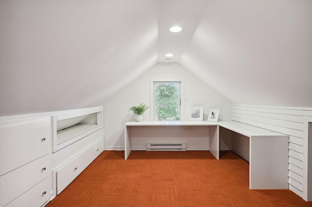 3937 Ewing Ave S, Minneapolis, MN 55410 - additional living space with baseboard heating, vaulted ceiling, and recessed lighting