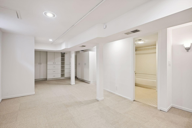 3937 Ewing Ave S, Minneapolis, MN 55410 - finished basement with carpet floors and recessed lighting