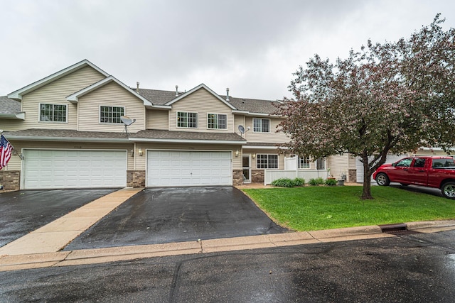 17366 River Birch Ln, Prior Lake, MN 55372 - view of front of home featuring driveway, an attached garage, a front lawn, and a shingled roof