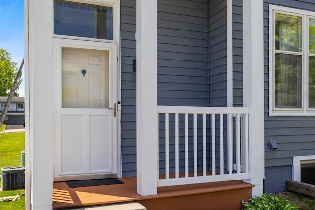 1715 Livingston Ave Unit A, West Saint Paul, MN 55118 - view of exterior entry with central AC unit