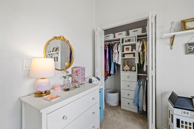 1715 Livingston Ave Unit A, West Saint Paul, MN 55118 - walk in closet featuring light colored carpet