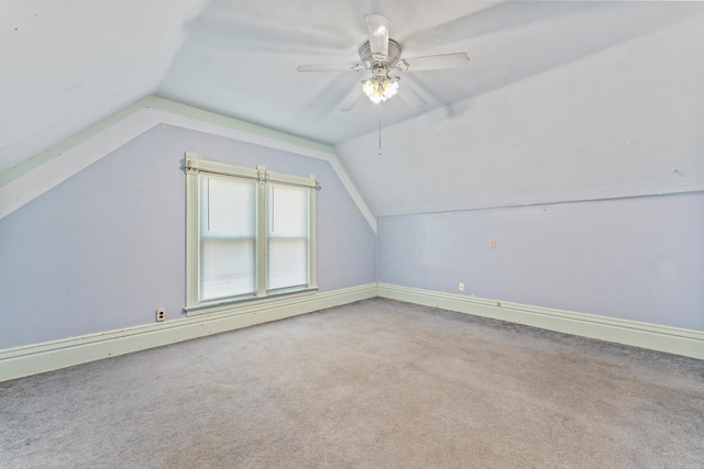 37726 2nd Ave, Dennison, MN 55018 - additional living space with lofted ceiling, carpet, and ceiling fan