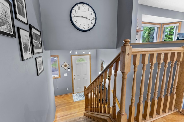 2308 Crosstown Blvd NE, Ham Lake, MN 55304 - foyer entrance with wood finished floors and baseboards
