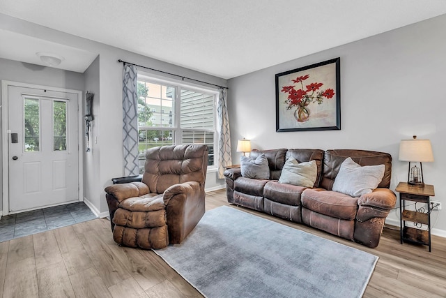 1963 Bluestem Ln, Shoreview, MN 55126 - living room featuring wood finished floors and baseboards