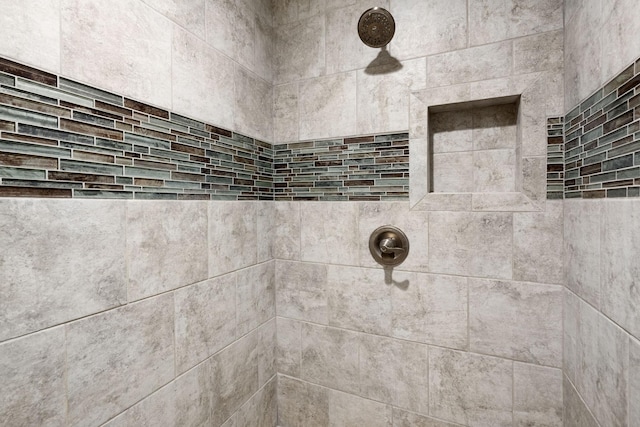 bathroom view of a tile shower