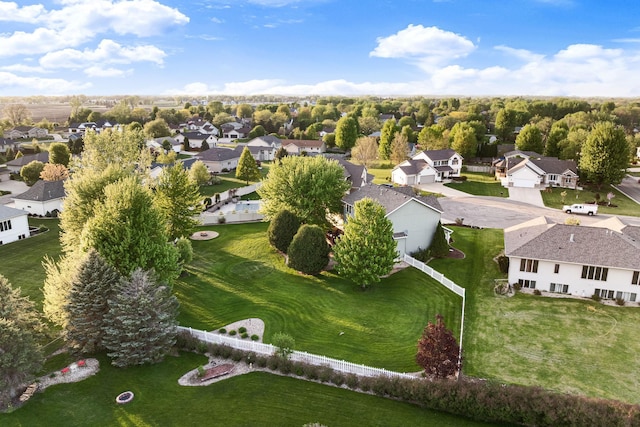 aerial perspective of suburban area