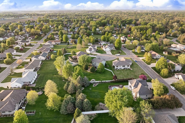 aerial perspective of suburban area