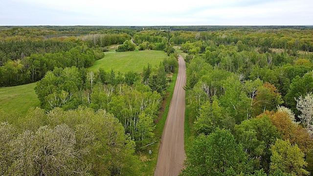 36974 320th St, Aitkin, MN 56431 - aerial overview of property's location with a heavily wooded area
